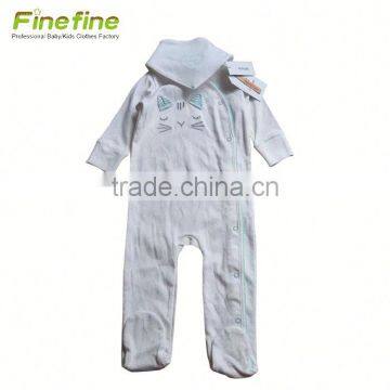 Eco Friendly Cute Model Matching Fabric Baby Rompers