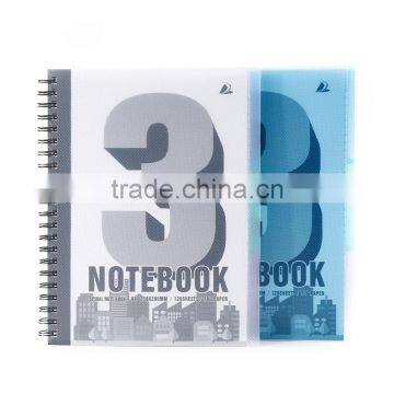 A4 PP cover writing notebook wire-o binding notebook office stationery