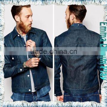 Mens New Design 2016 Spring Indigo Waxed Jean Chic Jackets Coats