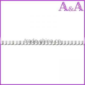 metallic glitter round thin elastic cord bow with metal ends