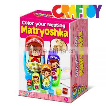 Educational Toy Make Your Nesting Doll Color Your Nesting Matryoshka photo-3