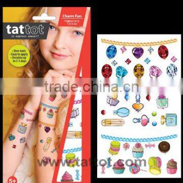 Colorful kid Temporary Charm Fun Tattoos fashionable child tattoo