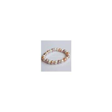 Fashion Mixed Color Freshwater Pearl Bracelet;