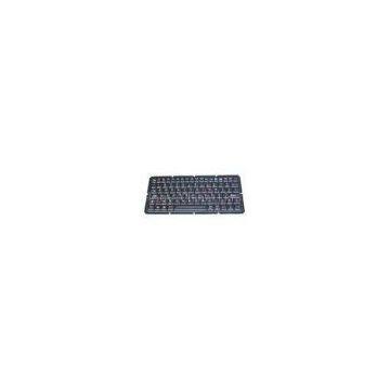 IP65 dynamic sealed & ruggedized silicone industrial backlight pc keyboard with function keys, milit