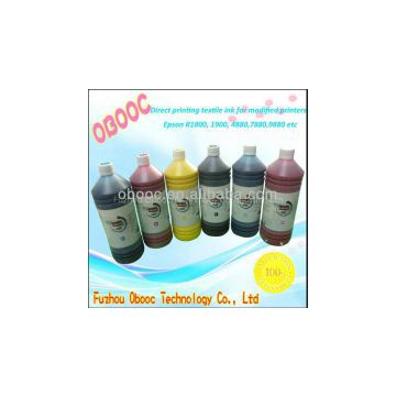 2014 New DTG Textile ink pigment ink for E-pson R1800, 1900, 4880,7880,9880 digital textile printing