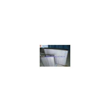 Mini pleat hepa panel filters