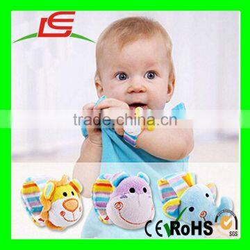 Baby Plush Bracelet Cute Animal Wrist Band Baby Toys with Bell (Elephant)