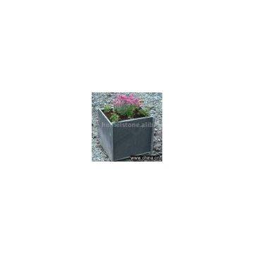 slate flowerpot