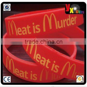 Animal Rights Veggie Vegan Meat is Murder Morrissey Smiths Charity, Wrist Bands.