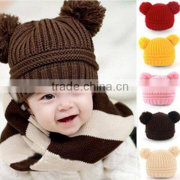 new design infant baby autum winter warm hat crochet