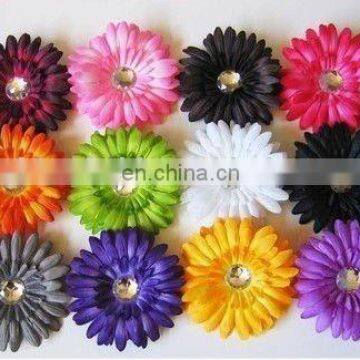 4" artificial daisy flower hair flowers gerbera daisy with clip