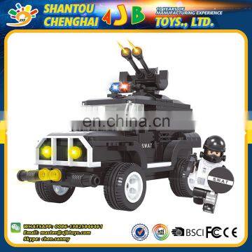 China wholesale 206PCS latest technology plastic building special policeman car blocks toy