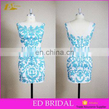 Mini Short Sleeveless Heavy Beaded Real Sample Pictures Designer Women Cocktail Dresses
