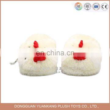 Plush chicken animal stuffed slipper