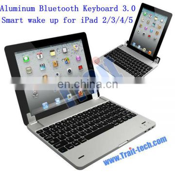 High Quality Wholesale Wireless Aluminum Bluetooth Keyboard 3.0 for iPad 2/3/4/5