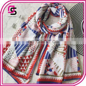 New Fashion Retro Wind Shawl Scarf Spring Summer Grid Thin Beach Towel Polyester Scarves