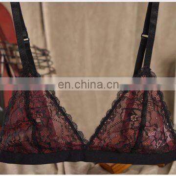 2015 hot sale rose-bengal lace soft ladies underwear bra new design