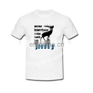 Men's Printed 100% Cotton Meine Lederhose Hirsch T-Shirt