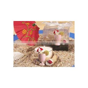 Stylish Tropical Drink Beach Candle Holder Favors