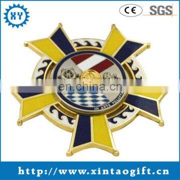 Customized high quality metal badges supplier