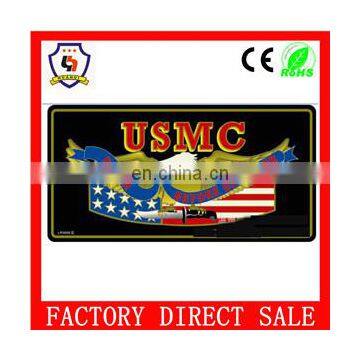 professional license plates manufacturer, huahui brand, USMC car license plate for advertising HH-licence plate-(63)