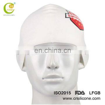Customize Cartoon Fishing SwimCap, Printing Logo Brand Silicone Swimming Cap