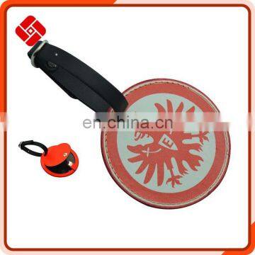 Various styles pu custom round luggage tag