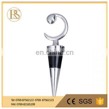 Crescent shaped red wine stopper