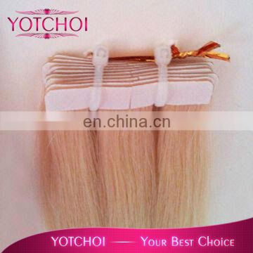 #613 silky straight best selling 100% virgin brazilian human hair tape hair extensions