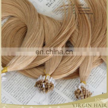 double drawn human hair Indian cheap micro braid hair extensions