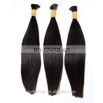 Raw unprocessed top grade 7a high quality straight human hair weave in bulk