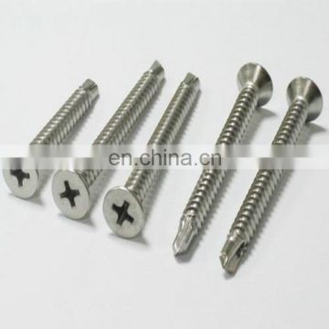 Carbon Steel Countersunk Flat Head Self Drilling Screws