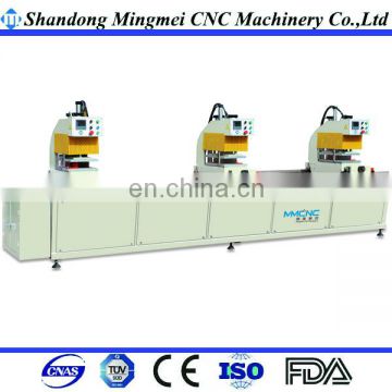 pvc upvc window making three head welding machine