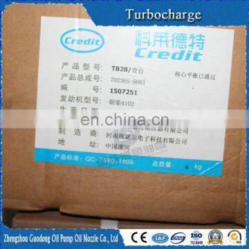Genuine parts Credit TB28 turbocharger 702365-5001 for Chaochai 4102