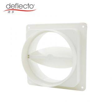 HVAC Duct Venting Back Draft Damper Air Check Valve Blocker White PP