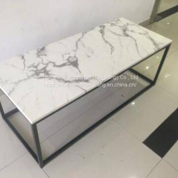 marble looking coffee table, living room