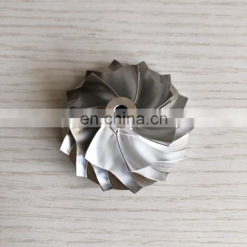 GTA15-25 41.58/56.03mm 7+7 blades high performance point milling air curve  turbo aluminum 2618/billet compressor wheel