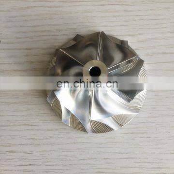 T04B 51.65/69.96mm 6+6 blades 409179-0023 14201-Z5601 Turbo Aluminum 2618 /Billet/milling compressor wheel for 409761-0002