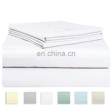 Home Textile Wholesale Doubl Single Quilted 4 Pcs Luxury King Size Bed Sheet Set 100% Cotton Bed Sheet Set photo-2