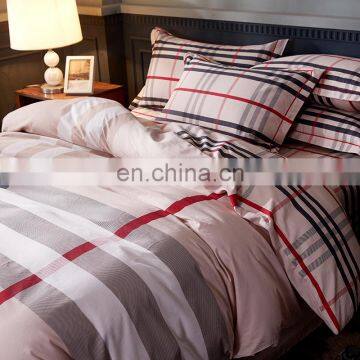 Wholesale Bed Sheets 4Pcs Set Khaki Custom Design Comforters Bedding Sets