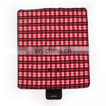 In Fashion Water Resist Picnic Blanket Red Plaid Picnic Blanket For Wholesale photo-5
