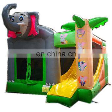 Commercial Elephant Theme Inflatable Jumping Castle For Children Play Center