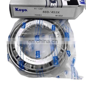 japan brand koyo 469/453X single row tapered roller bearing price 469/453 SET205 wheel bearing front axle