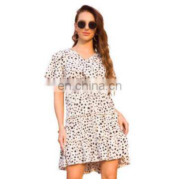 2020 Fashion Chiffon Floral Dress Summer Sweet French Retro Trend Vacation Factory Direct Sales photo-6