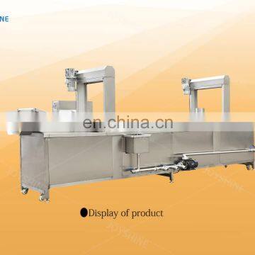 with gas burner heating automatic snack frying machine Corn Chips Belt Fryer