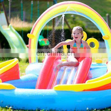 Rainbow Ring Inflatable Play Center Inflatable Pool Slide For Kids photo-3