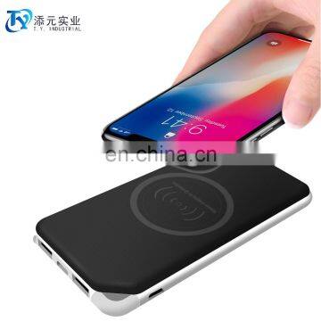 2 in 1 wireless charging power banks 10000mah , mobile power supply, portable usb battery 8000mah