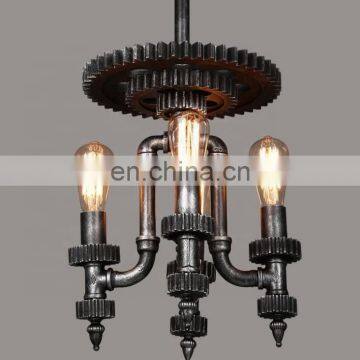 Retro Iron Industrial Chandelier Vintage Hanging Lamp photo-3