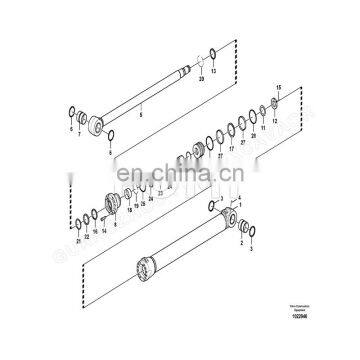 FOMI EC200B EC200D EC210B Hydraulic Pump Seal Kit VOE14589129 14589129 Excavator Boom Hydraulic Cylinder Seal Kit