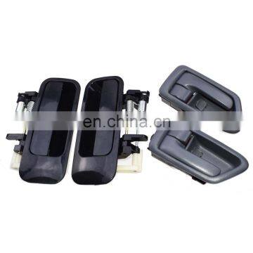 Rear Black Outside +Gray Inside Door Handles Set For Toyota Camry 1997-2001 69210AA010 69210-AA010 69240AA010 photo-6